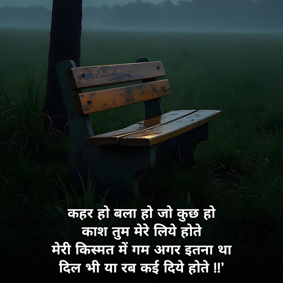 किस्मत ने उड़ाया मजाक शायरी