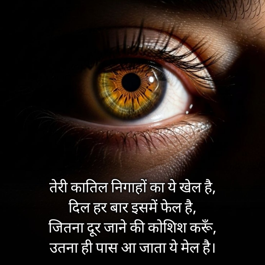 Katil Aankhon Par Shayari