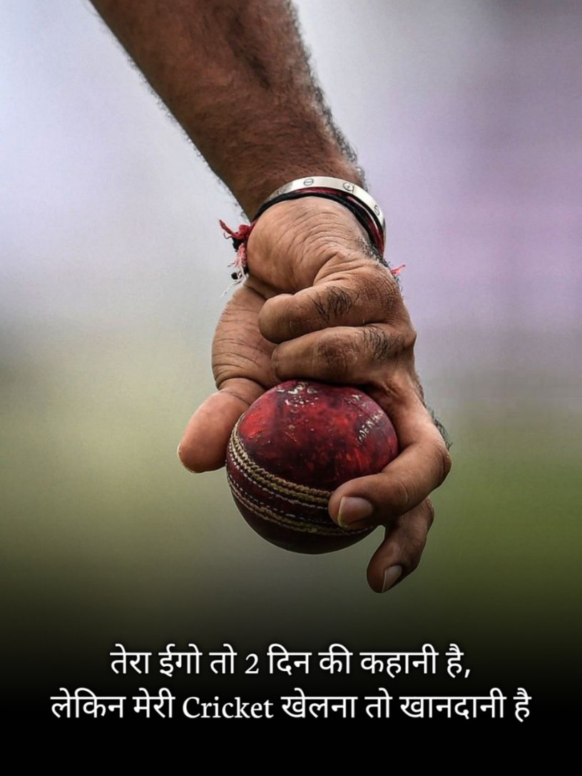 Cricket Shayari in Hindi
