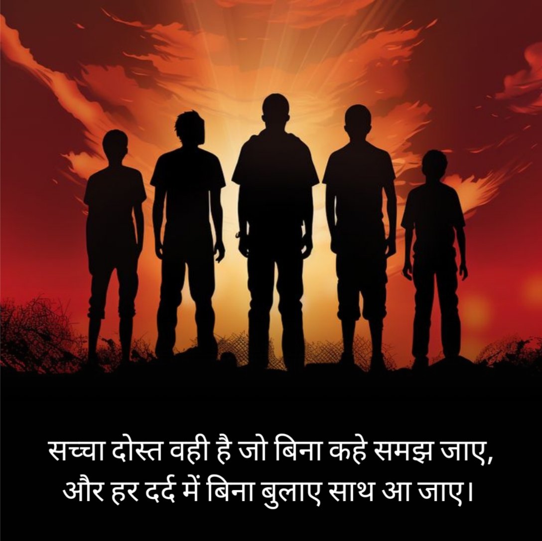 सच्ची फ्रेंडशिप शायरी हिन्दी में