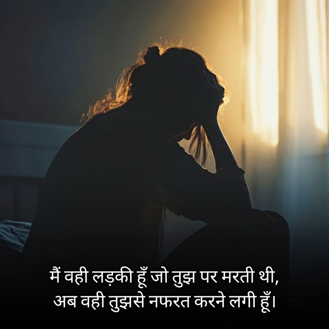Nafrat Shayari For Girls in Hindi